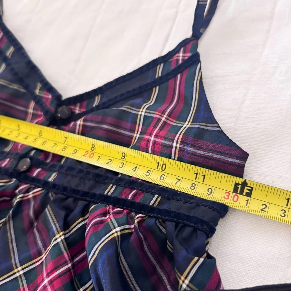 Gap Kids Tartan Plaid Girls‎ SMALL 6/7 Top Strap Back To School Preppy Holiday